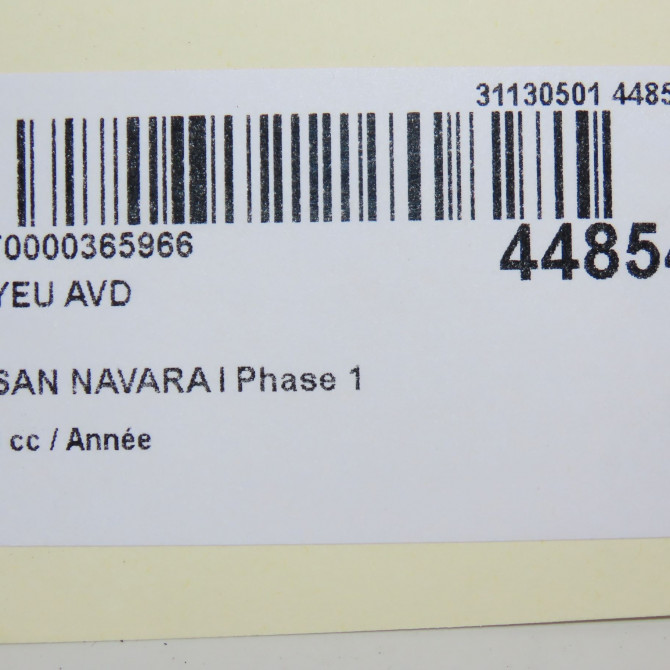 Moyeu avd occasion NISSAN NAVARA I Phase 1 08-2005->12-2010 5