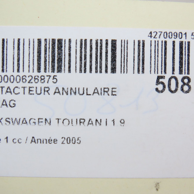 occasion VOLKSWAGEN TOURAN I Phase 1 03-2003->12-2006 1.9 TDI 105ch 1K0959653C 6