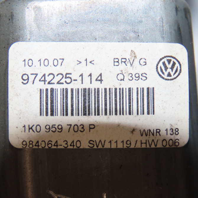 Mecanisme+moteur leve-glace arg occasion VOLKSWAGEN PASSAT V Phase 1 03-2005->10-2010 2.0 TDI 140ch 3C9839461L 6
