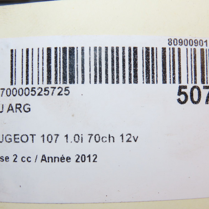 Feu arrière gauche occasion PEUGEOT 107 Phase 2 01-2009->01-2012 1.0i 70ch 12v 1607990580 6