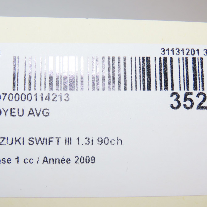 Moyeu avg occasion SUZUKI SWIFT III Phase 1 03-2005->09-2011 1.3i 90ch 4344054G02 5