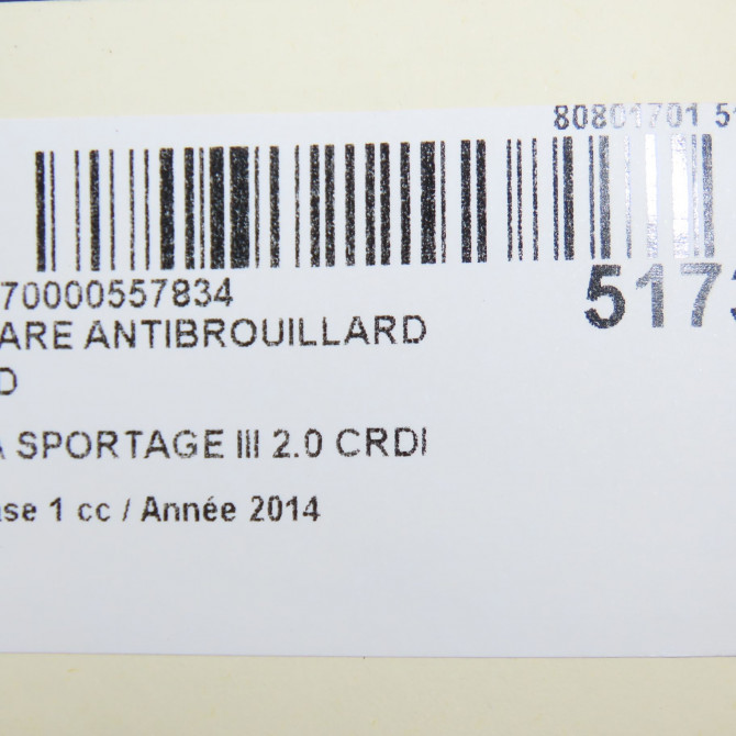 Phare antibrouillard avant droit occasion  922023W200 7