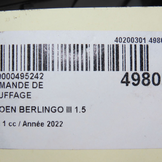 Commande de chauffage occasion 6