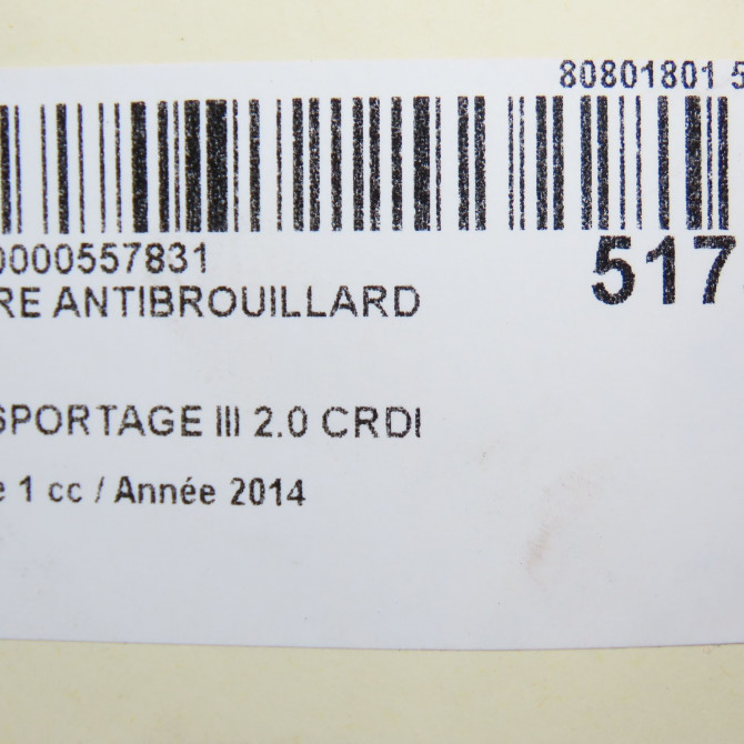 Phare antibrouillard avant gauche occasion  922013W200 7