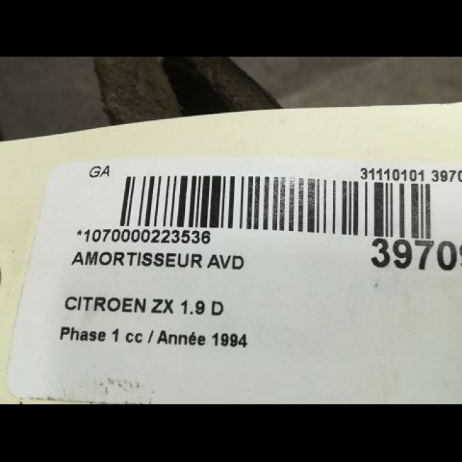 Amortisseur avant droit occasion CITROEN ZX Phase 1 05-1992->06-1994 1.9 D 5202EN 2