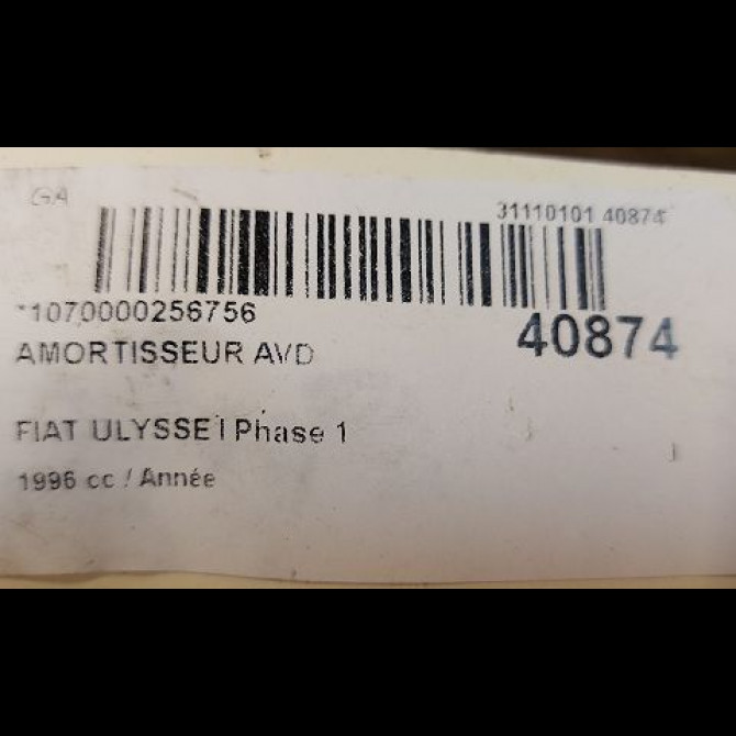 Amortisseur avant droit occasion FIAT ULYSSE I Phase 1 02-1995->09-2002 2