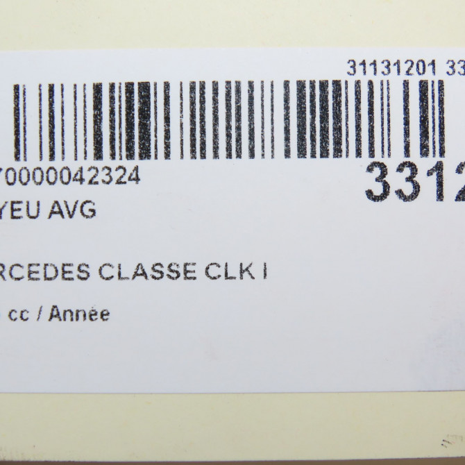 Moyeu avg occasion MERCEDES CLASSE CLK II Phase 2 COUPE 05-2005->12-2009 2033300051 5