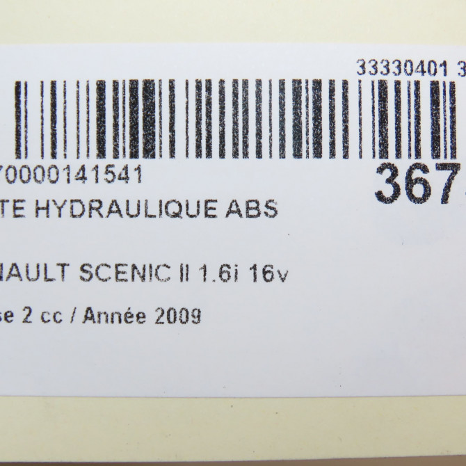 Unité hydraulique ABS occasion RENAULT SCENIC II Phase 2 09-2006->04-2009 1.6i 16v 7701067590 6