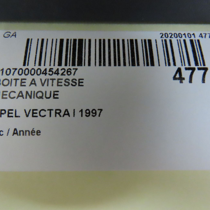 Boîte à vitesse mecanique occasion OPEL VECTRA I 9126068 6