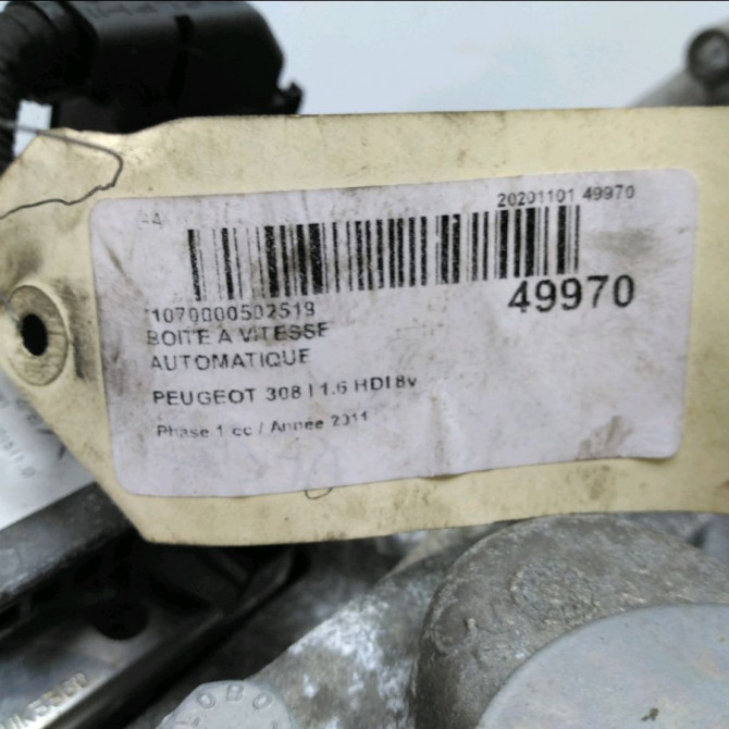 Boîte à vitesse automatique occasion PEUGEOT 308 I Phase 1 09-2007->03-2011 1.6 HDI 8v 112ch 2231K2 6