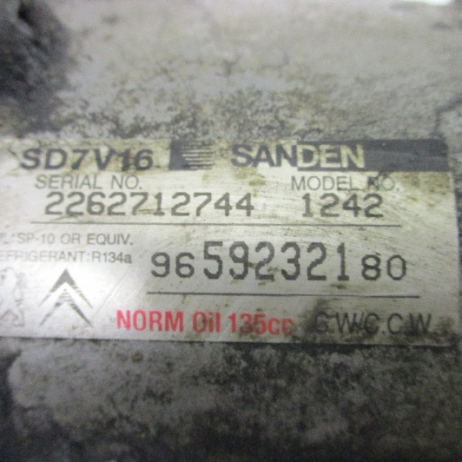 Compresseur air conditionne occasion PEUGEOT PARTNER I Phase 2 11-2002->05-2008 1.6 HDI 75ch 9800851980 5