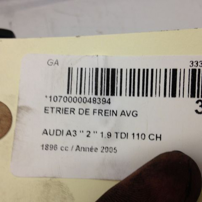 Etrier de frein avant gauche occasion AUDI A3 II Phase 1 06-2003->06-2008 1.9 TDi 8P0615123A 4