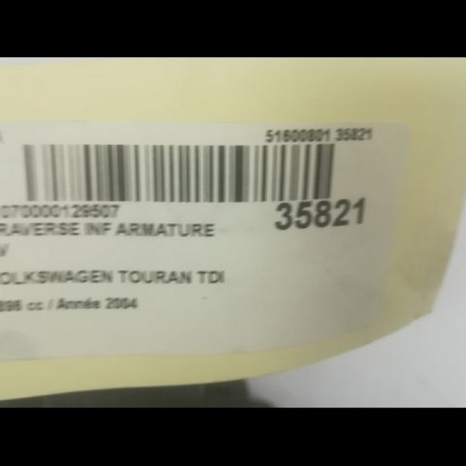 Traverse inférieure armature avant occasion VOLKSWAGEN TOURAN I Phase 1 03-2003->12-2006 1.9 TDI 100ch 1T0807093B 2