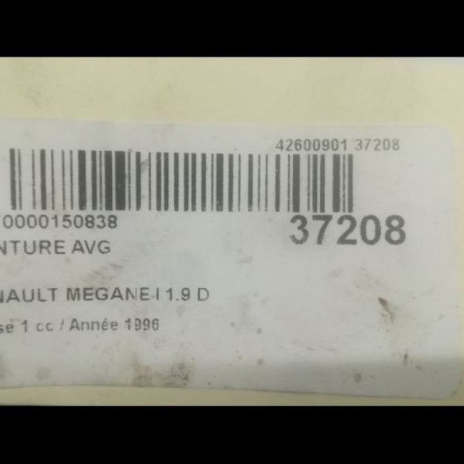 Ceinture avant gauche occasion RENAULT MEGANE I Phase 1 11-1995->03-1999 1.9 D 7700422324 4