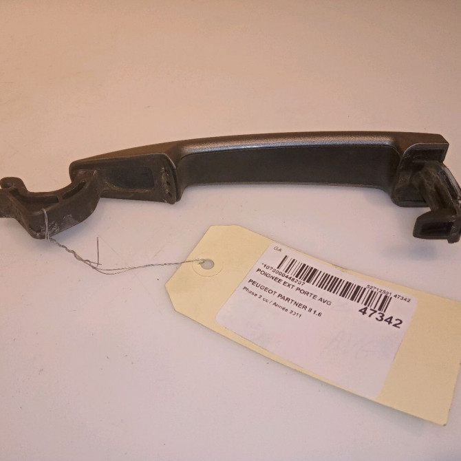Poignee ext porte avg occasion PEUGEOT PARTNER II Phase 2 05-2012->... 1.6 HDI 90ch 9101GF 2