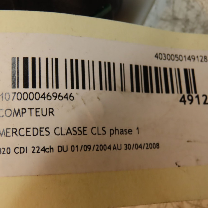 Compteur occasion MERCEDES CLASSE CLS Phase 1 04-1995->04-1999 320 CDI 224ch 2195405711 4