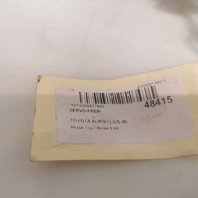 Servo-frein occasion TOYOTA AURIS I Phase 1 03-2007->03-2010 2.0 D-4D 4461009410 5