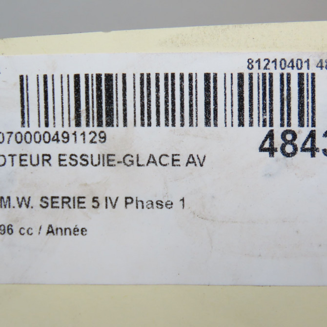 Moteur essuie-glace avant occasion B.M.W. SERIE 5 IV Phase 1 12-1995->07-2000 67638360603 6