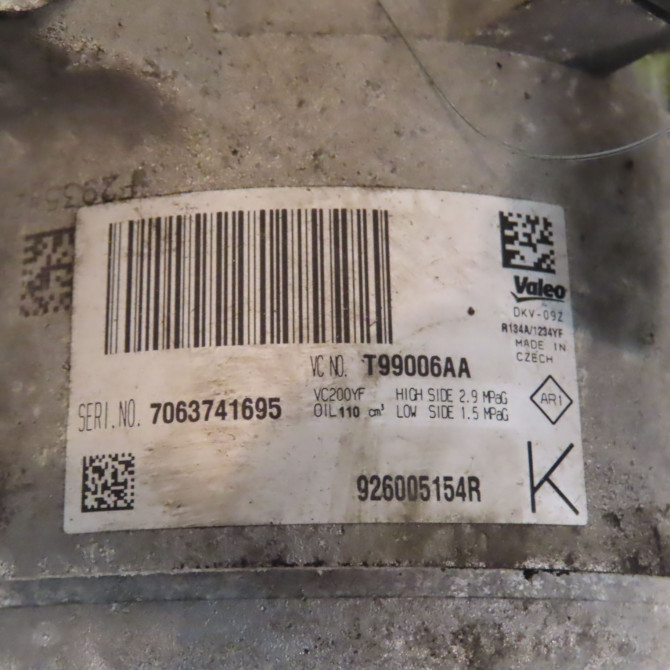 Compresseur air conditionne occasion DACIA SANDERO II Phase 1 10-2012->... 1.5 DCI 90ch 926005154R 3