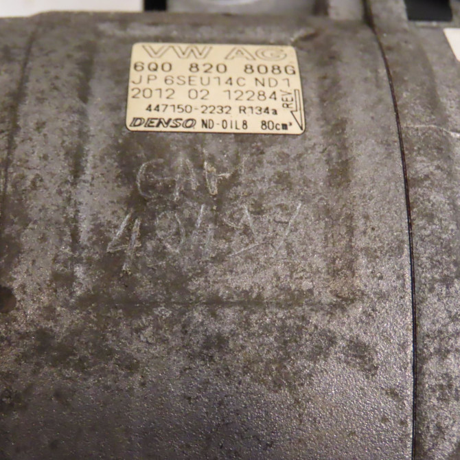 Compresseur air conditionne occasion VOLKSWAGEN POLO V POLO V Phase 1 2009-09-01->2014-05-31 1.2 60ch 4