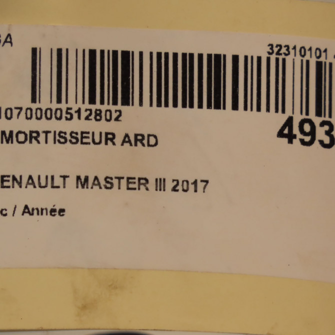 Amortisseur arrière droit occasion RENAULT MASTER III Phase 2 06-2014->... 2.3 DCI 145ch 562106844R 4