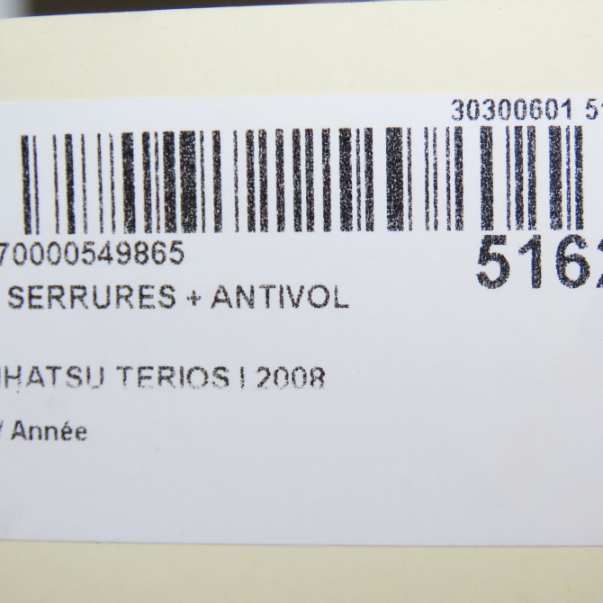 Kit serrures + antivol occasion DAIHATSU TERIOS I 69005B4120 6