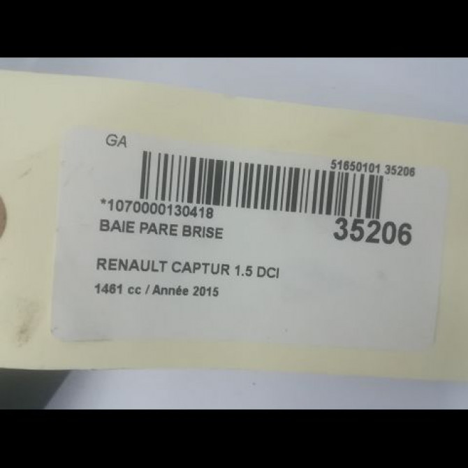 occasion RENAULT CAPTUR Phase 1 02-2013->... 1.5 DCI 90ch 668115916R 2