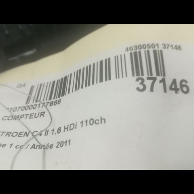 Compteur occasion CITROEN C4 II Phase 1 10-2010->01-2015 1.6 HDi 110ch 9812833580 3