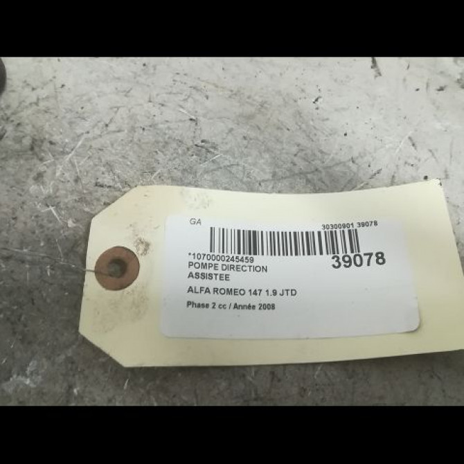 Pompe direction assistee occasion ALFA ROMEO 147 Phase 2 09-2004->10-2010 1.9 JTD 115ch 46534757 4