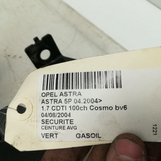 Ceinture avant gauche occasion OPEL ASTRA III ASTRA III Phase 1 2004-04-01->2006-12-31 1.7 CDTI 100ch 13242312 6