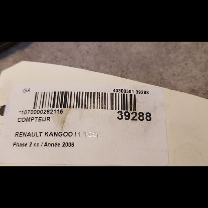 Compteur occasion RENAULT KANGOO I Phase 2 03-2003->06-2010 1.5 DCI 85ch 8200336481 3
