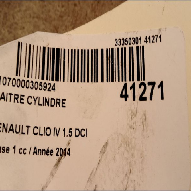 Maitre cylindre occasion RENAULT CLIO IV Phase 1 07-2012->... 1.5 DCI 90ch 460119686R 3
