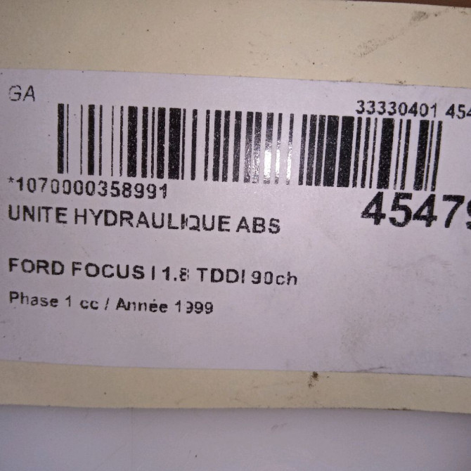 Unité hydraulique ABS occasion FORD FOCUS I Phase 1 10-1998->09-2004 1.8 TDDI 90ch 5
