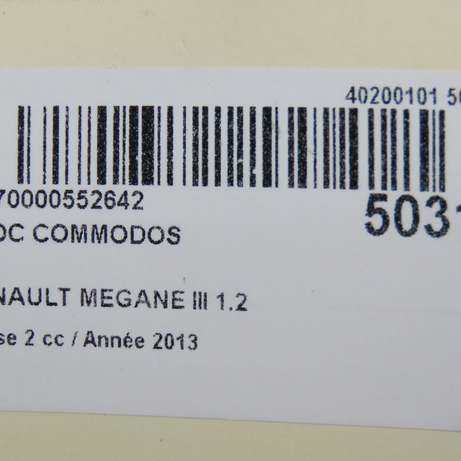 Bloc commodos occasion RENAULT MEGANE III Phase 2 01-2012->06-2014 1.2 TCE 115ch 8