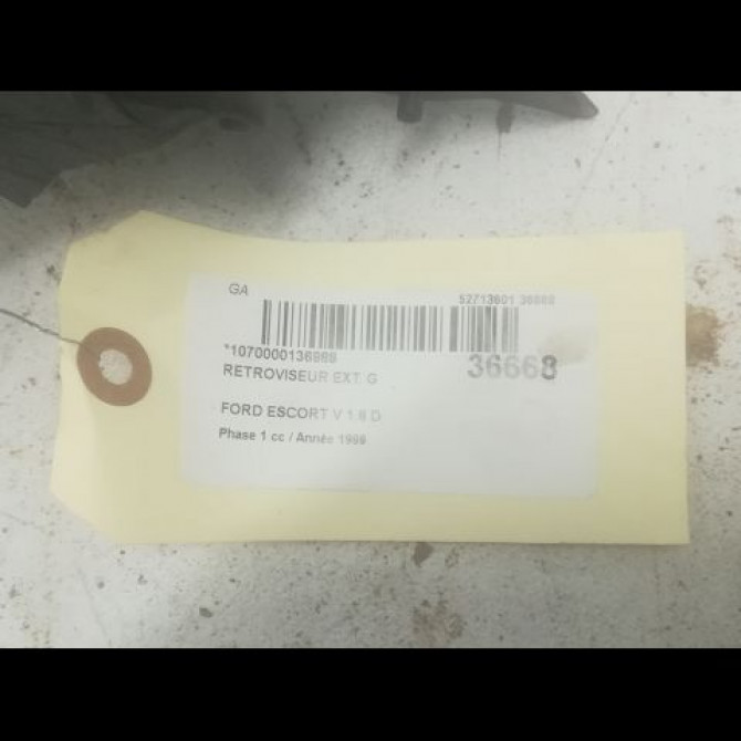 Retroviseur exterieur gauche occasion FORD ESCORT V Phase 1 01-1995->08-2000 1.8 D 3