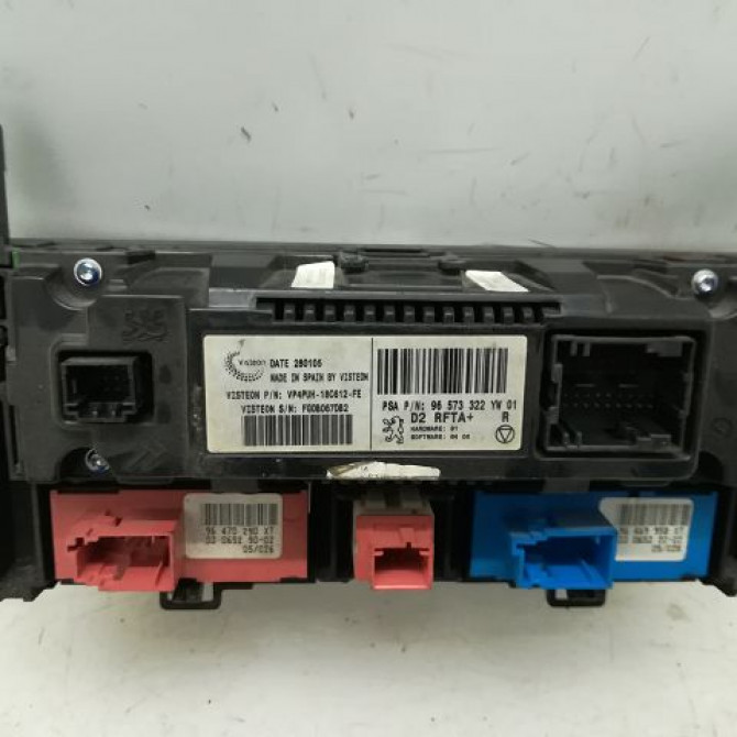 Commande de chauffage occasion PEUGEOT 407 Phase 1 04-2004->07-2008 1.6 HDI 16v 96573322 2