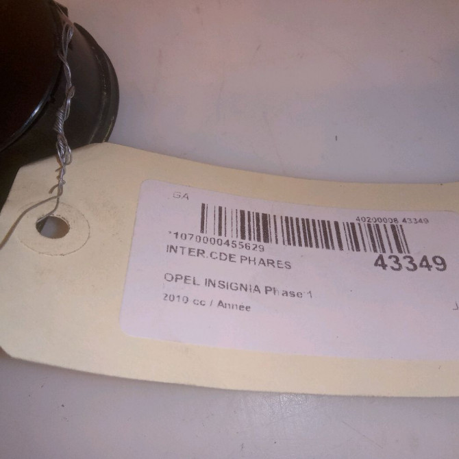 Interrupteur commande de phares occasion OPEL INSIGNIA Phase 1 01-2009->03-2013 13268720 4