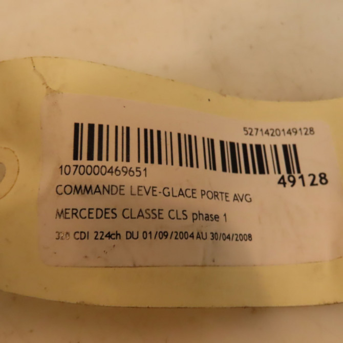 Commande lève-glace porte avant gauche occasion MERCEDES CLASSE CLS Phase 1 04-1995->04-1999 320 CDI 224ch 21182136797167 3