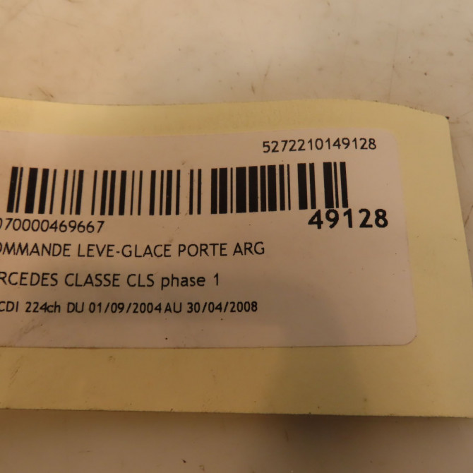 Commande leve-glace porte arrière gauche occasion MERCEDES CLASSE CLS Phase 1 04-1995->04-1999 320 CDI 224ch 21182199587C45 3