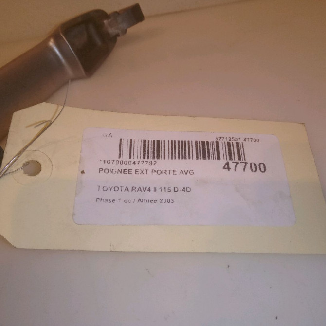 Poignee ext porte avg occasion TOYOTA RAV4 II Phase 1 07-2000->10-2003 115 D-4D 6921112220J4 4