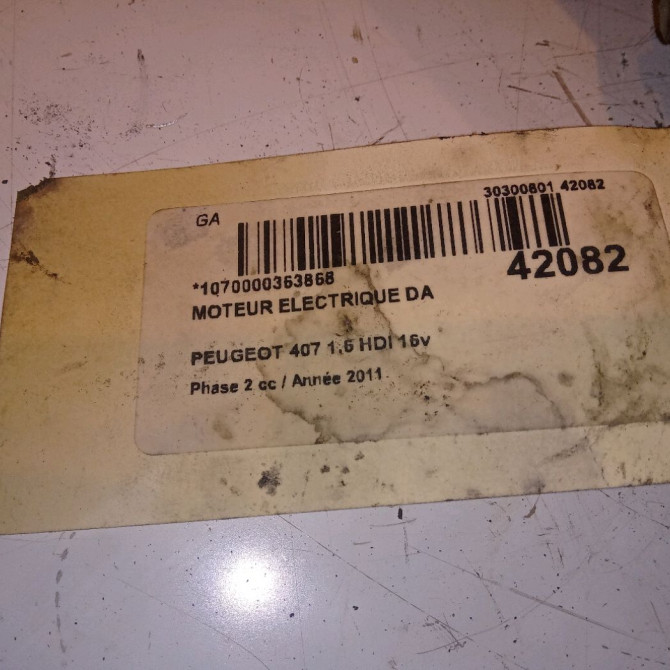 Moteur electrique de direction assistée occasion PEUGEOT 407 Phase 2 07-2008->04-2011 1.6 HDI 16v 110ch 1629096180 4