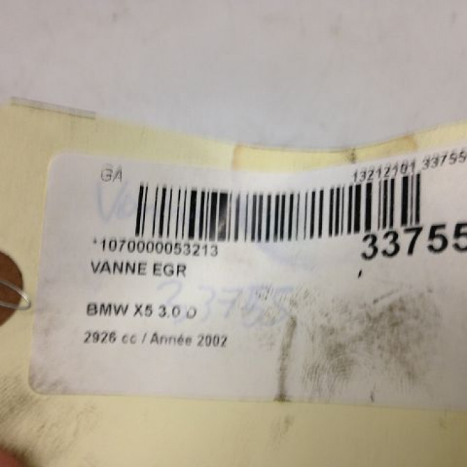 Vanne EGR occasion B.M.W. X5 I Phase 1 04-2000->12-2006 3.0d 218ch 4