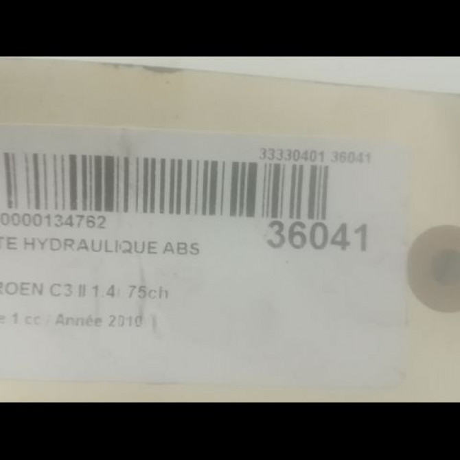 Unité hydraulique ABS occasion CITROEN C3 II Phase 1 11-2009->02-2013 1.4i 75ch 4541KC 3