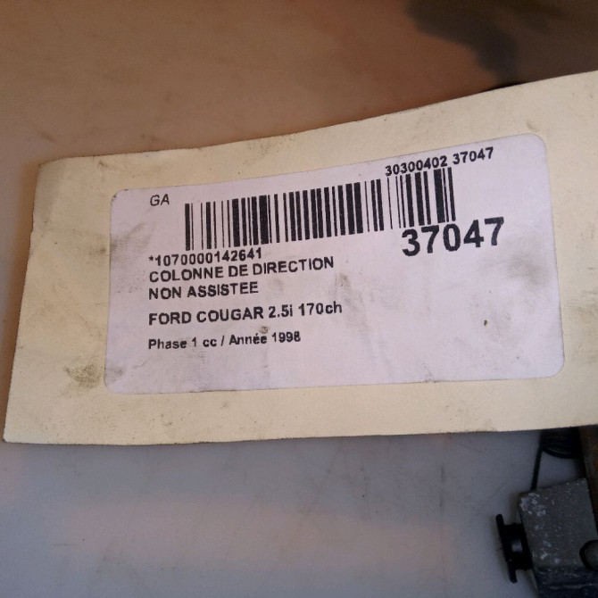Colonne de direction non assistee occasion FORD COUGAR Phase 1 10-1998->07-2001 2.5i 170ch 4342805 4