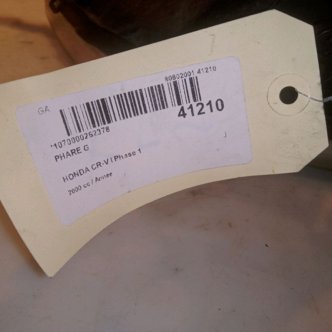 Phare gauche occasion HONDA CR-V I Phase 1 05-1997->10-2002 2.0i 147ch 33151S10G01 6