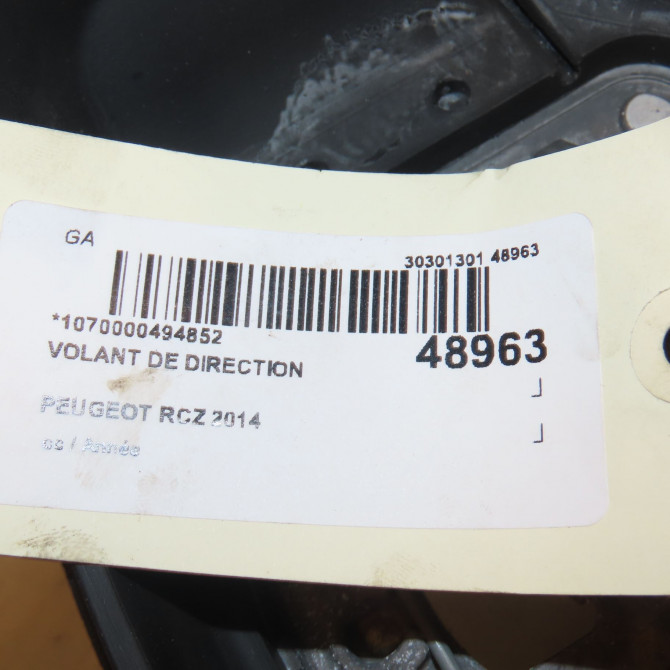 Volant de direction occasion PEUGEOT RCZ 4109PZ 3