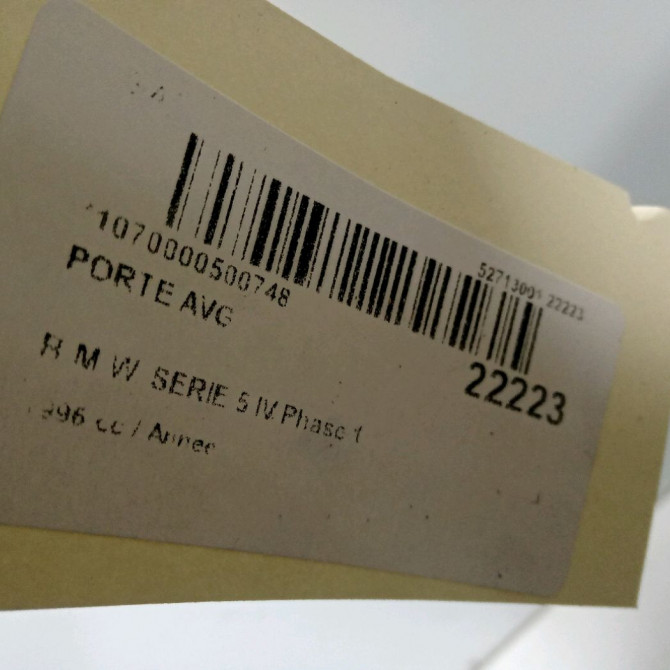 Porte avant gauche occasion B.M.W. SERIE 5 IV Phase 1 12-1995->07-2000 2