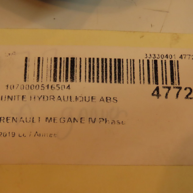 Unité hydraulique ABS occasion RENAULT MEGANE IV Phase 1 12-2015->... 3