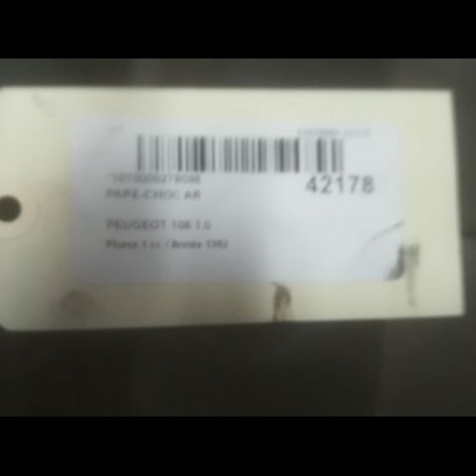 Pare-choc arrière occasion PEUGEOT 106 Phase 1 09-1991->04-1996 1.0 7410A2 2