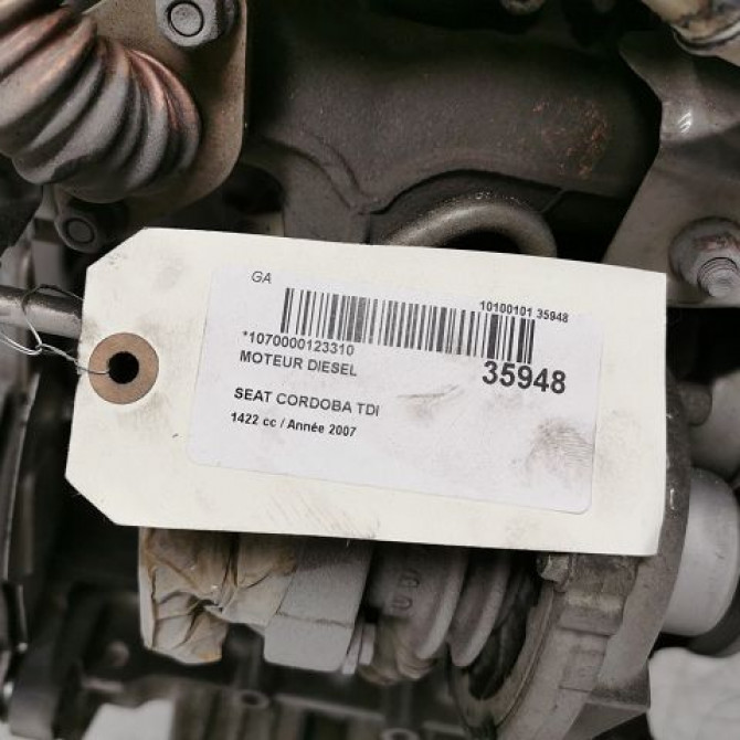 Moteur diesel occasion SEAT CORDOBA II Phase 1 10-2002->05-2009 1.4 TDI 70ch 6